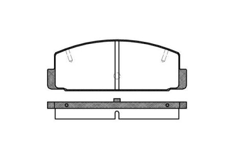 Колодки тормозные диск. задн. (Remsa) Mazda 6 I II (P0793.20) WOKING P079320 (фото 1)