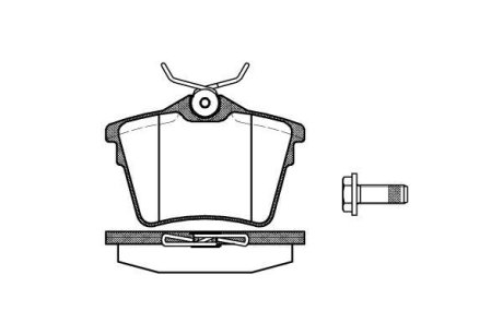 Колодки тормозные диск. задн. (Remsa) Citroen C5 iii 1.6 08-,Citroen C5 iii 1.8 08- (P10033.00) WOKING P1003300