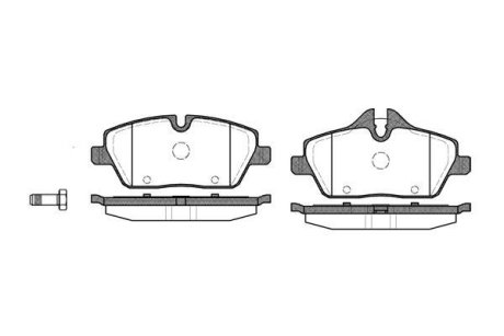 Колодки гальмівні диск. перед. (Remsa) Mini Cooper, One, Clubman 08> (P10313.00) WOKING P1031300