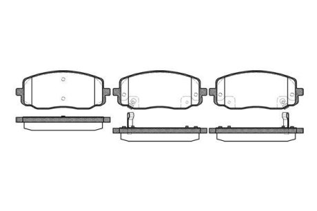 Колодки тормозные диск. перед. (Remsa) Hyundai i10, Kia Picanto 11> (P10333.02) WOKING P1033302