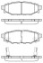 Колодки тормозные диск. задн. (Remsa) Subaru Forester (sh) 2.0 08-,Subaru Forester (sh) 2.5 08- (P10363.12) WOKING P1036312 (фото 1)