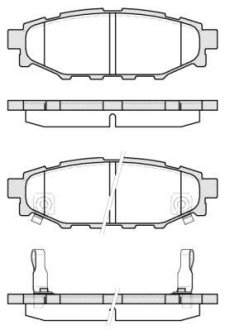 Гальмівні колодки (набір) WOKING P1036312