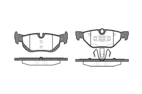 Колодки тормозные диск. задн. (Remsa) Bmw 1 1.6 06-12,Bmw 1 2.0 03-13,Bmw 1 2.0 06-12 (P10453.00) WOKING P1045300