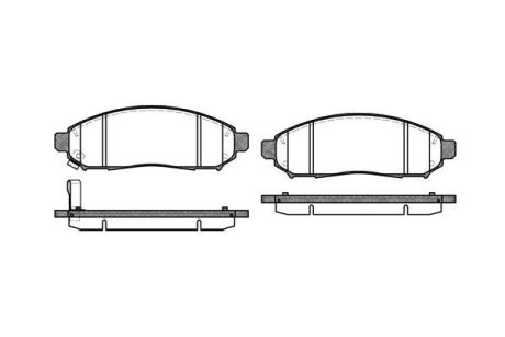 Колодки тормозные диск. перед. (Remsa) Nissan Navarra Pathfinder 05> (P106 WOKING P1062301