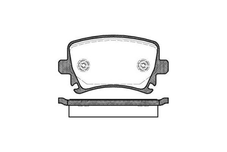 Колодки тормозные диск. задн. (Remsa) Audi A3 1.4 03-12,Audi A3 1.6 03-12,Audi A3 1.6 08-13 (P11313.00) WOKING P1131300