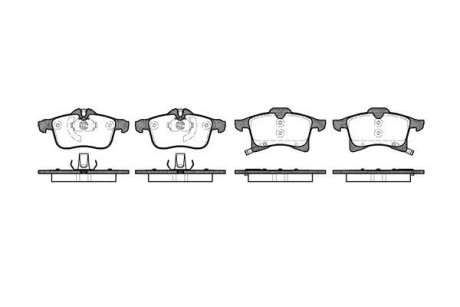 Колодки тормозные диск. перед. (Remsa) Opel Astra H / Zafira A B / Corsa C D E / Combo / Meriva A B (P11363.02) WOKING P1136302