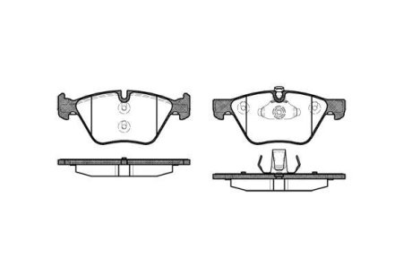 Колодки гальмівні диск. перед. (Remsa) BMW 3e90 5e60 5F10 X1e84 (P11523.00) WOKING P1152300