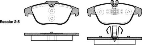 Колодки тормозные диск. задн. (Remsa) Mercedes-benz C-class (c204) 1.6 11-,Mercedes-benz C-class (c204) 1.8 11- (P12053.00) WOKING P1205300