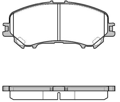 Колодки тормозные диск. перед. (Remsa) Nissan Qashqai II / Renault Kadjar 15> (P12183.22) WOKING P1218322