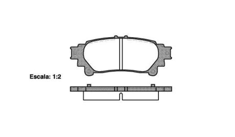 Колодки тормозные диск. задн. (Remsa) Lexus Gs (grl1_, gwl1_) 2.5 11-,Lexus Gs (grl1_ (P12953.00) WOKING P1295300