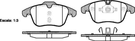 Колодки тормозные диск. перед. (Remsa) Ford Mondeo IV S-max Galaxy / PSA 508 407 (P13193.00) WOKING P1319300