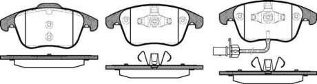 Колодки тормозные диск. перед. (Remsa) Audi A4 1.8 07-15,Audi A4 2.0 07-15,Audi A4 2.7 07-15 (P13193.11) WOKING P1319311 (фото 1)