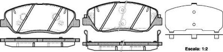 Гальмівні колодки, дискове гальмо (набір) WOKING P1326302