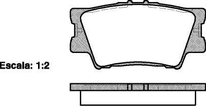 Колодки тормозные диск. задн. (Remsa) Lexus Es (acv40_, gsv40_) 3.5 06-12,Lexus Es (asv60_ (P13313.00) WOKING P1331300