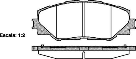 Гальмівні колодки, дискове гальмо (набір) WOKING P1334300