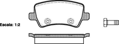 Колодки тормозные диск. задн. (Remsa) Ford Galaxy 1.6 06-15,Ford Galaxy 1.8 06-15 (P13363.00) WOKING P1336300