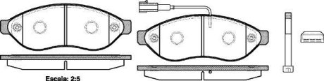 Колодки тормозные диск. перед. (Remsa) Citroen Jumper 2.2 06-,Citroen Jumper 3.0 06- (P13373.01) WOKING P1337301