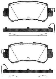 Колодки гальмівні диск. задн. (Remsa) Mazda Cx-5 2.0 11-,Mazda Cx-5 2.2 11- (P14073.00) WOKING P1407300