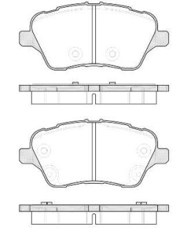 Колодки тормозные диск. перед. (Remsa) Ford B-max 1.0 12-,Ford B-max 1.4 12-,Ford B-max 1.5 12- (P14143.00) WOKING P1414300 (фото 1)