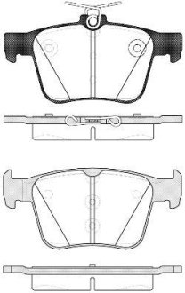 Колодки тормозные диск. задн. (Remsa) Audi A3 2.0 12-,Audi A3 limousine 2.0 13- (P14163.10) WOKING P1416310