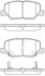 Колодки тормозные диск. задн. (Remsa) Citroen C4 aircross 1.6 10-,Citroen C4 aircross 1.8 10- (P14363.02) WOKING P1436302 (фото 1)