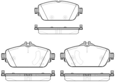 Колодки гальмівні диск. перед. (Remsa) Mercedes-benz C-class (w205) 1.6 13- (P14923.08) WOKING P1492308