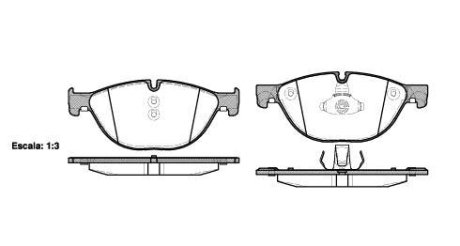 Колодки тормозные диск. перед. (Remsa) Bmw 5 2.0 09-,Bmw 5 3.0 09-,Bmw 5 4.4 09- (P15143.00) WOKING P1514300