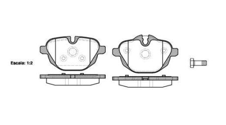 Колодки тормозные диск. задн. (Remsa) Bmw 5 2.0 03-10,Bmw 5 2.0 09-,Bmw 5 2.5 03-10 (P15213.00) WOKING P1521300