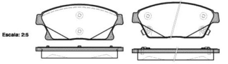 Колодки тормозные диск. перед. (Remsa) Chevrolet Cruze / Trax / Orlando / Volt / Opel Astra J / Mokka X / Zafira C (P15313.02) WOKING P1531302