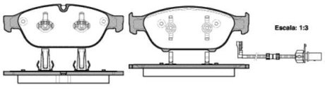 Колодки тормозные диск. перед. (Remsa) Audi A6 A7 13>18 A8 11>18 (P15413.02) WOKING P1541302