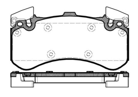 Колодки гальмівні диск. перед. (Remsa) Audi A4 A5 A6 A7 A8 17> (P15633.00) WOKING P1563300