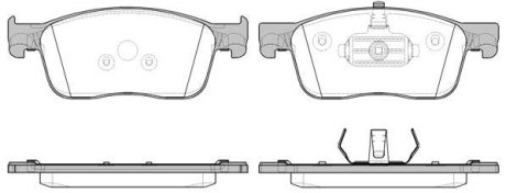 Колодки тормозные диск. перед. (Remsa) Peugeot Expert 1.6 16-,Peugeot Expert 2.0 16- (P16193.00) WOKING P1619300