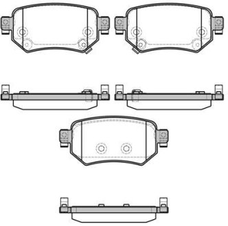 Колодки тормозные диск. задн. (Remsa) Mazda 6 2.0 12-,Mazda 6 2.2 12-,Mazda 6 2.5 12- (P17823.02) WOKING P1782302