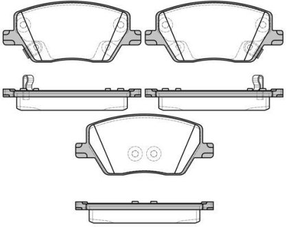 Колодки тормозные диск. перед. (Remsa) Fiat Tipo 15> (P17953.02) WOKING P1795302