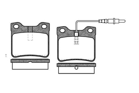 Колодки тормозные WOKING P221322