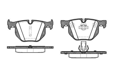 Колодки тормозные диск. задн. (Remsa) Bmw 3 2.0 05-11,Bmw 3 2.5 05-11,Bmw 3 3.0 05-11 (P2813.60) WOKING P281360