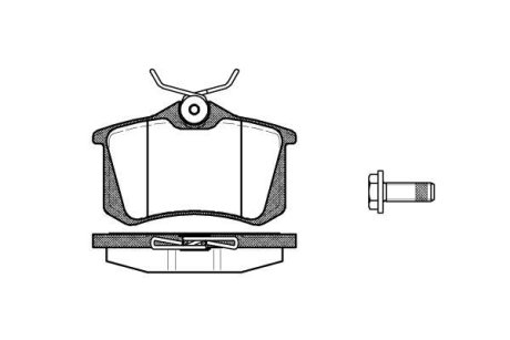 Колодки тормозные диск. задн. (Remsa) VAG, Renault, Peugeot, Ford, Opel (P3633.05) WOKING P363305