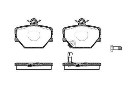 Колодки тормозные диск. перед. (Remsa) Smart Fortwo CityCoupe 01>, 07> (P6053.02) WOKING P605302