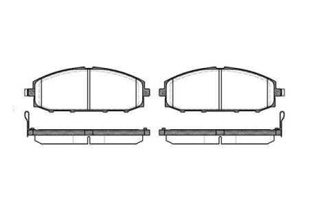 Колодки тормозные WOKING P611304