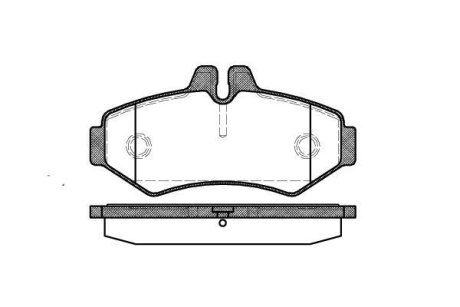 Колодки тормозные диск. задн. (Remsa) MB SPRINTER 208 (00-06)/VW LT 28-35 II (96-06) (P6333.00) WOKING P633300