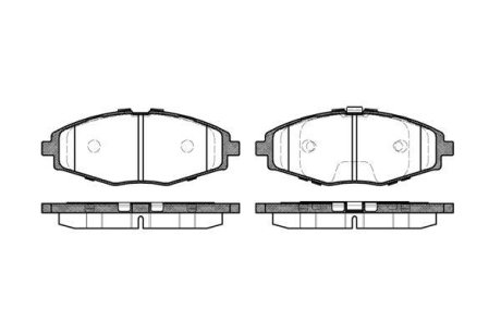 Гальмівні колодки, дискове гальмо (набір) WOKING P796300