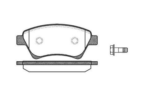 Колодки тормозные диск. перед. (Remsa) Renault Grand scenic ii 1.5 04-,Renault Grand scenic ii 1.6 04- (P8763.00) WOKING P876300