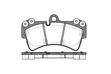 Колодки тормозные диск. перед. (Remsa) Audi Q7 3.0 06-15,Audi Q7 3.6 06-15,Audi Q7 4.2 06-15 (P8953.00) WOKING P895300