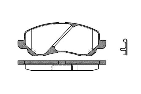 Колодки тормозные диск. перед. (Remsa) Mitsubishi ASX 10> / Lancer X 08> / Grandis 04> (P9043.02) WOKING P904302