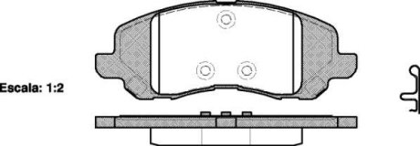 Колодки гальмівні диск. перед. (Remsa) Mitsubishi ASX 10> / Dodge Caliber Avenger (P9043.20) WOKING P904320