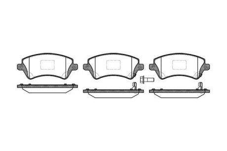 Колодки гальмівні диск. перед. (Remsa) Toyota Corolla 01>07 (P9223.12) WOKING P922312