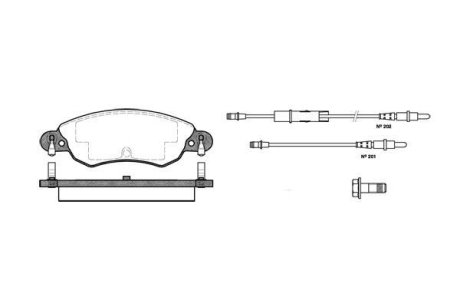 Гальмівні колодки WOKING P929304