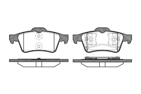 Колодки тормозные диск. задн. (Remsa) Mazda 3 I II / Focus II C-max Connect / Vectra C / Laguna II / C5 III / Primera P12 (P9423.00) WOKING P942300