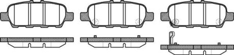 Колодки тормозные диск. задн. (Remsa) Infiniti FX35 FX37 FX45 03> 08> / Nissan Teana / Juke / X-Trail / Qashqai (P9763.31) WOKING P976331