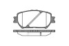 Колодки тормозные диск. перед. (Remsa) Toyota Camry 2.0 01-06,Toyota Camry 2.4 01-06 (P9843.00) WOKING P984300 (фото 1)